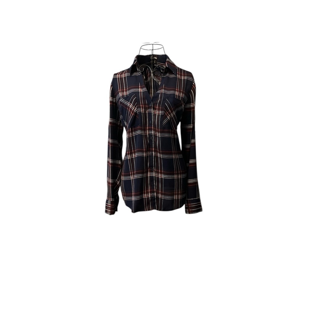 Express Red White & Blue 🇺🇸 Button Down Shirt - Picture 4 of 6